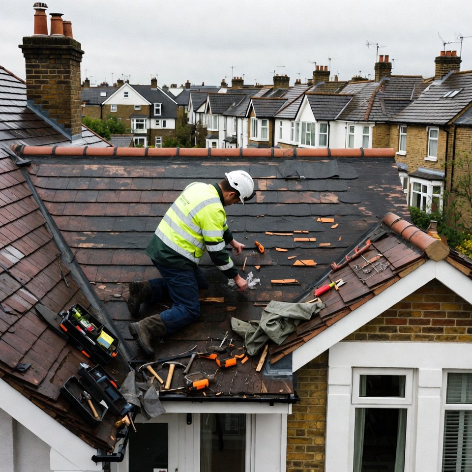 J.J Roofing & Construction Ltd providing emergency roofing services in West London.