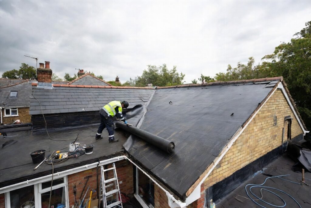 Flat roof emergency repair Ealing W5 – EPDM and GRP specialists