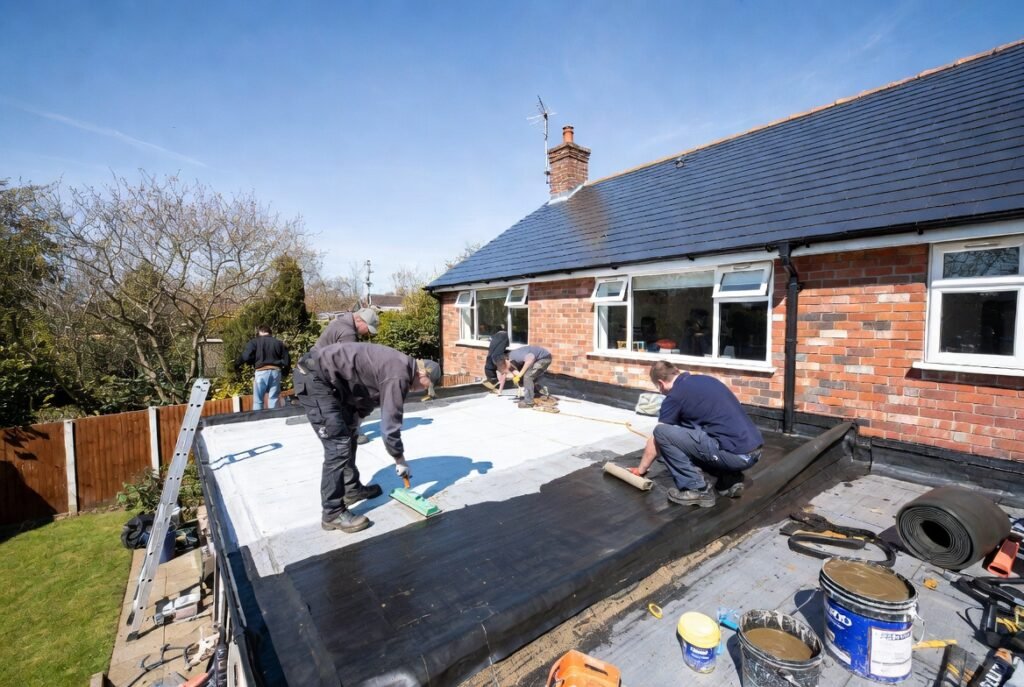 Emergency flat roof repair Richmond TW10 – fast leak sealing