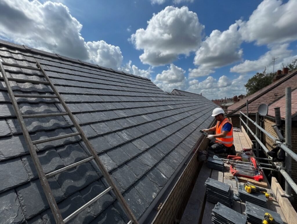 Roof replacement Chiswick W4 - new pitched roof installation by JJ Roofing & Construction Ltd