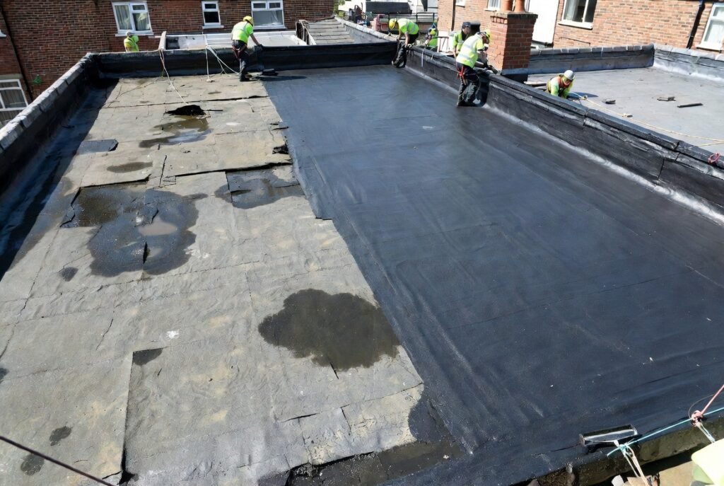 Flat roof leak repair Hounslow – expert fixing water damage with EPDM rubber