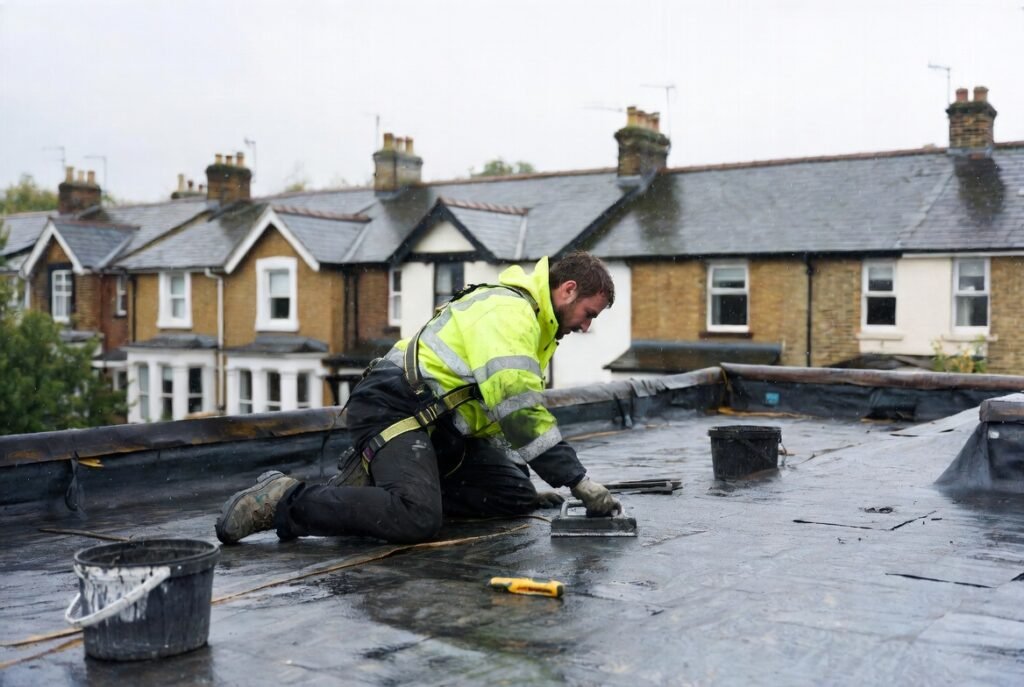 Roofing Services Chiswick W4 - Professional roofers installing new roof on Chiswick home