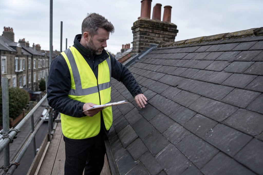 new roof cost Chiswick survey on a W4 pitched roof